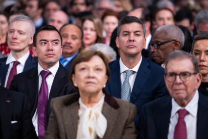 Daniel Noboa acompaña en Oslo la entrega del Premio Nobel de la Paz 2025 a María Corina Machado