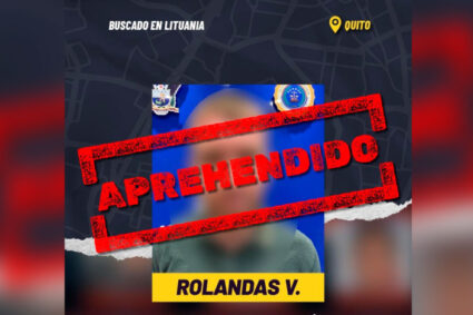 Detienen en Quito a ciudadano lituano con orden de captura internacional por tráfico de drogas que se hacía pasar por piloto de drones