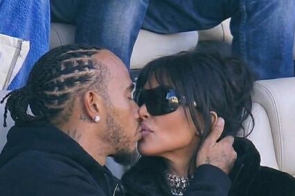 Lewis Hamilton y Kim Kardashian hacen pública su relación en el Super Bowl LX