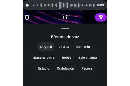 Instagram revoluciona los mensajes directos con nuevos efectos de voz para audios
